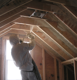  AL attic spray foam insulation